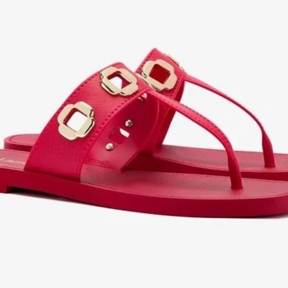 Pink Larroude  flip flops